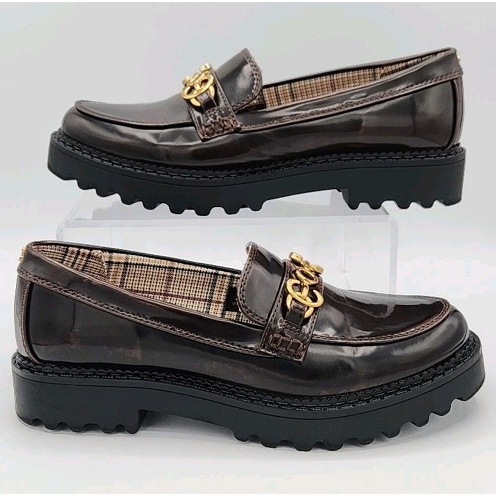 Circus by Sam Edelman Brown Loafers with Gold Accent